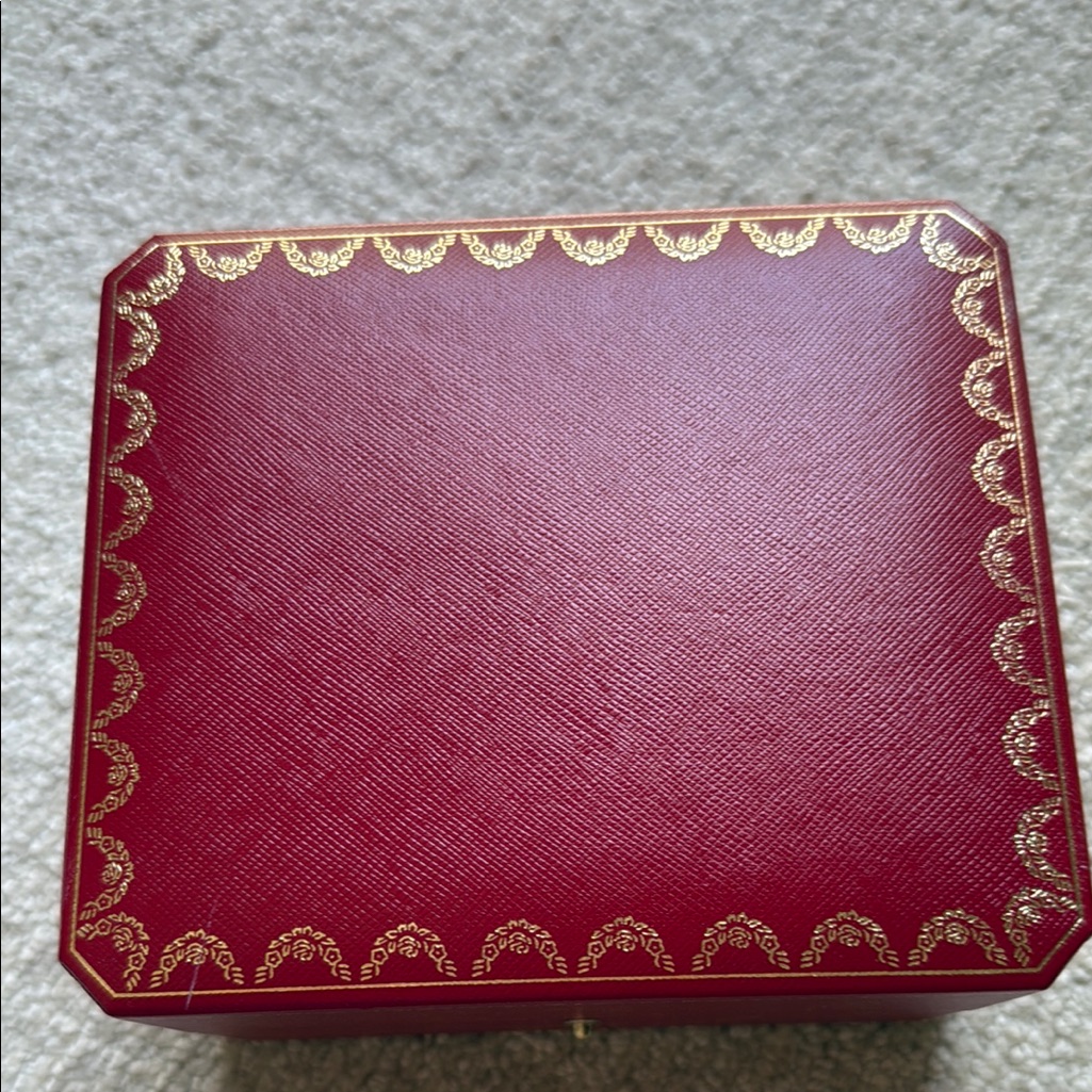 Cartier Red And Gold Watch Box